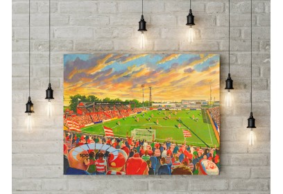Doncaster Rovers FC Belle Vue Stadium Wall Art Canvas